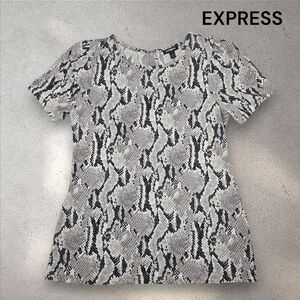 🎂 Express Short Sleeve Snake Print Top Lightweight Size Medium‎